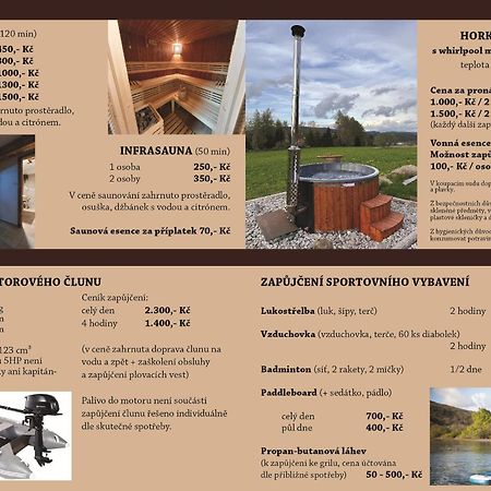 Apartmány Srub Výtoňka Lipno Přední Výtoň Kültér fotó